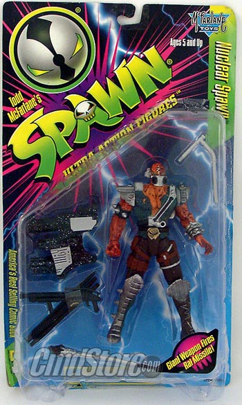 NUCLEAR SPAWN DARK 6" Action Figure SPAWN SERIES 5 Spawn McFarlane Toy (SUB-STANDARD PACKAGING)