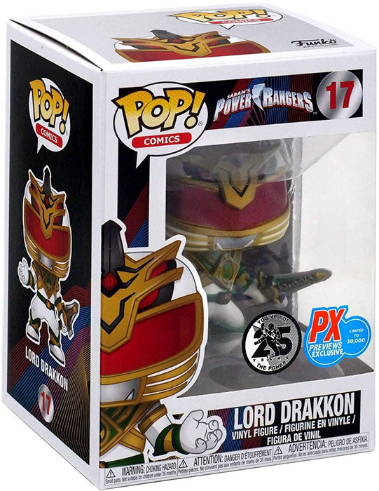 Pop Comics 3.75 Inch Action Figure Power Rangers - Lord Drakkon #17 Exclusive