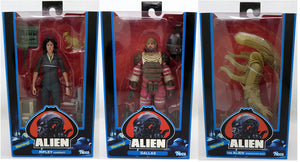 Aliens 40th Anniversary 7 Inch Action Figure Series 1 - Set of 3 (Ripley - Dallas - Big Chap)