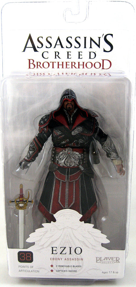 Assassins Creed Brotherhood 7 Inch Action Figure Series 3 - Ezio Ebony Assassin (Hooded)