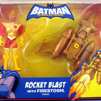 Batman the Brave and the Bold 5 Inch Action Figure Vehicle Series - Rocket Blast with Firestorm (Sub-Standard Packaging)