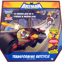 Batman The Brave and the Bold 5 Inch Action Figure Vehicle Series - Transforming Batcycle Batman