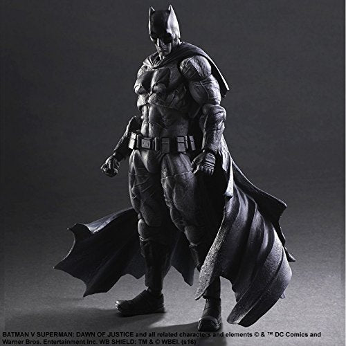 Batman V Superman Dawn Of Justice 10 Inch Figure Play Arts Kai Series - Batman Black & White SDCC 2016 (Shelf Wear)