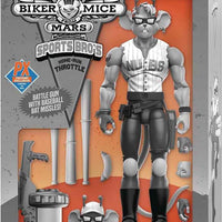 Biker Mice from Mars 6 Inch Action Figure Black & White Version - The Sports Bro’s Throttle