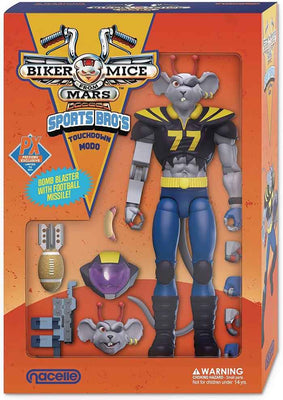 Biker Mice from Mars 6 Inch Action Figure Colored - The Sports Bro’s Modo