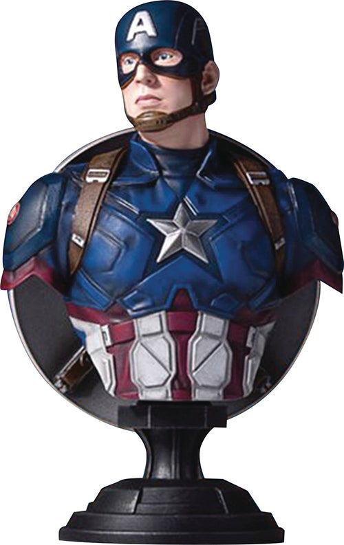 Captain America Civl War 7 Inch Bust Statue Marvel Movie Series - Captain America Classic Bust