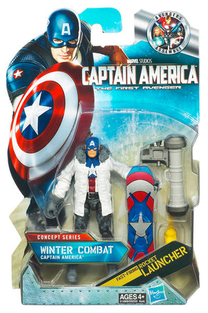 Captain America Movie 3.75 Inch Action Figure Wave 2 - Winter Combat Captain America #11 (Sub-Standard Packaging)