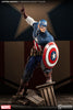 Captain America 22 Inch Statue Figure Premium Format - Captain America Allied Charge on Hydra Sideshow 3001961