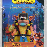 Crash Bandicoot 5 Inch Action Figure Deluxe Series - Crash Bandicoot with Scuba Gear