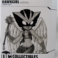 DC Artist Alley 6 Inch Statue Figure Chrissie Zullo - Hawkgirl Black & White