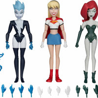 DC Direct The New Batman Adventures 6 Inch Figure 3-Pack Exclusive - (Poison Ivy - Live Wire - Supergirl) Gold Label