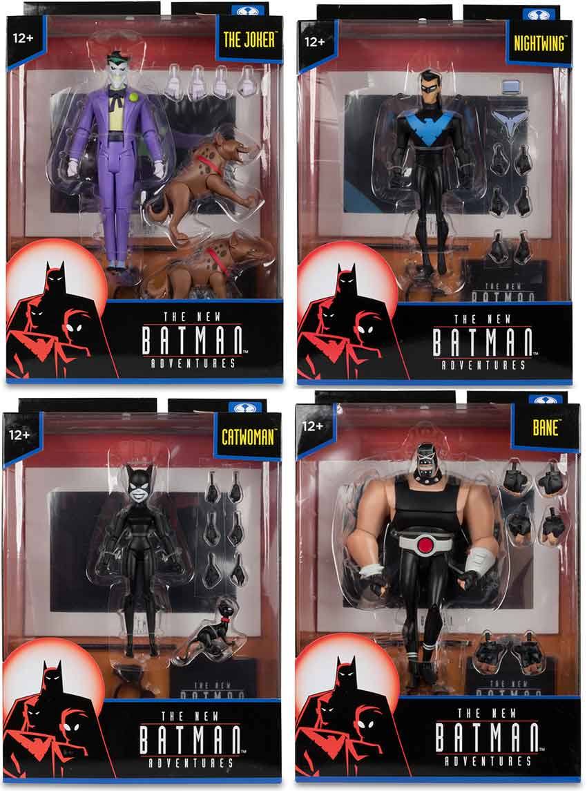 DC Direct The New Batman Adventures 6 Inch Action Figure Wave 2 - Set of 4