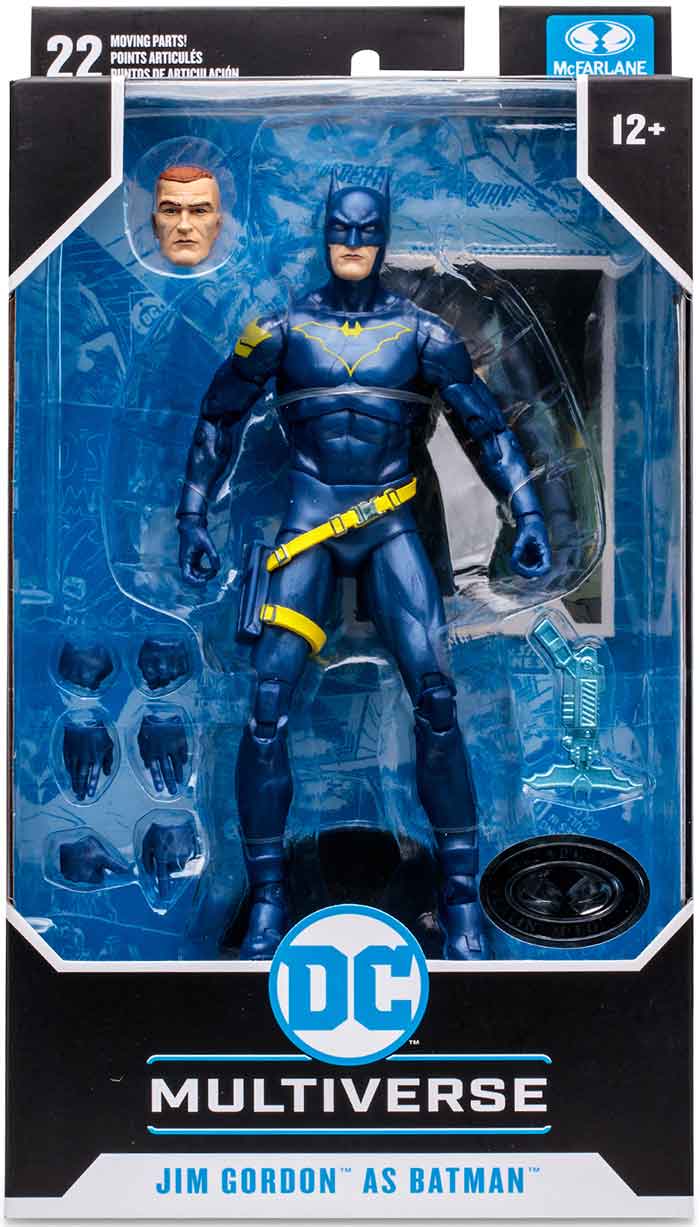 DC Multiverse Batman Endgame 7 Inch Action Figure Exclusive - Jim Gordon as Batman Platinum