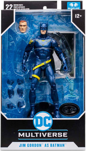 DC Multiverse Batman Endgame 7 Inch Action Figure Exclusive - Jim Gordon as Batman Platinum