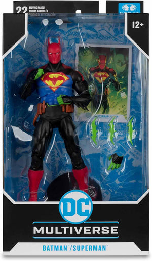 DC Multiverse Batman/Superman World's Finest 7 Inch Action Figure - Batman/Superman Fusion