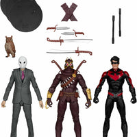 DC Multiverse Batman The Court of Owls 7" Scale Action Figure 3-Pack Exclusive - Nightwing vs Talon & Owl Gold Label