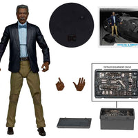 DC Multiverse Batman The Dark Knight 7 Inch Scale Vehicle Figure Exclusive - Lucius Fox & Tumbler Gold Label