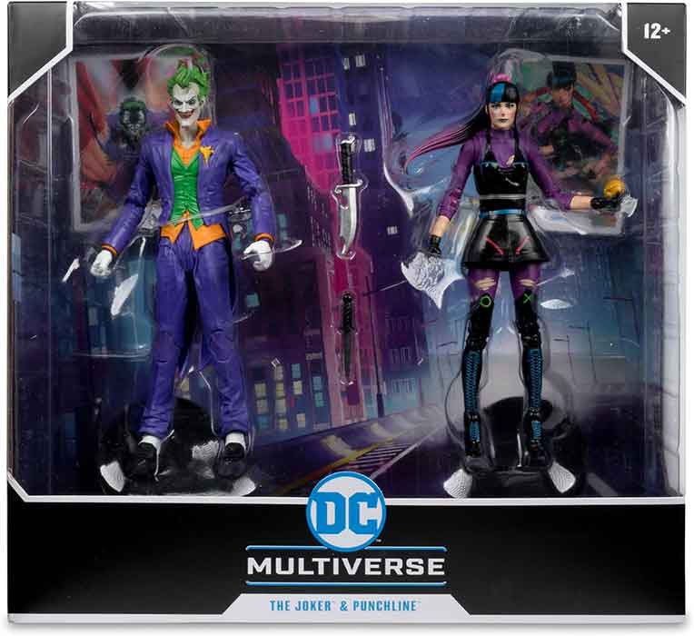 DC Multiverse Batman 7 Inch Action Figure - The Joker & Punchline