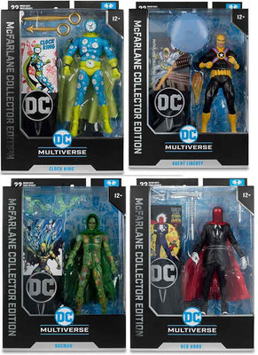 DC Multiverse Collector Edition 7 Inch Action Figure Wave 6 - Set of 4 (Red Hood - Ragman - Clock King - Agent Liberty)