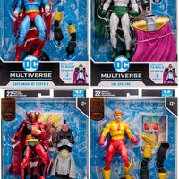 DC Multiverse Crisis On Infinite Earths 7 Inch Action Figure BAF The Monitor Exclusive - Set of 4 Gold Label