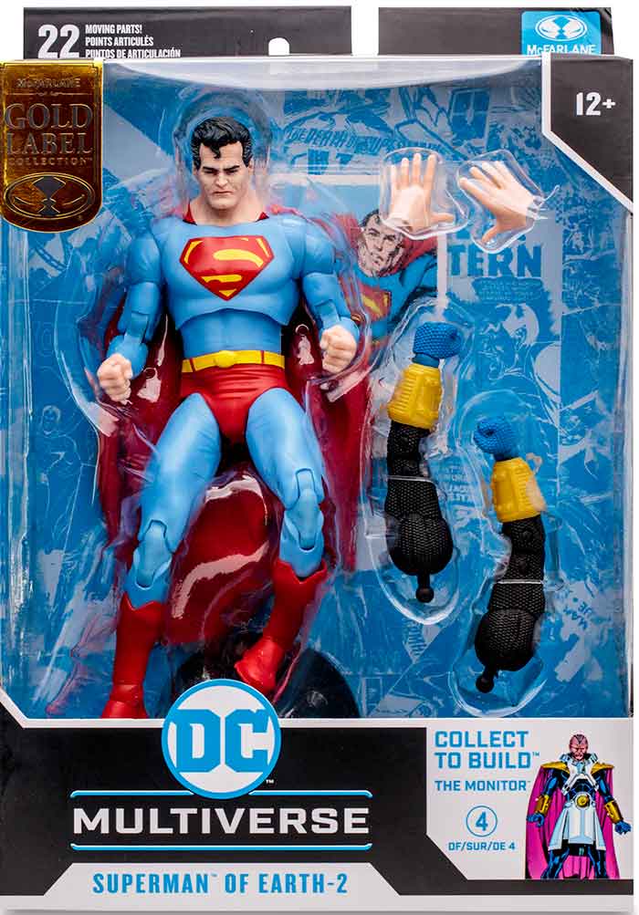 DC Multiverse Crisis On Infinite Earths 7 Inch Action Figure BAF The Monitor Exclusive - Superman Of Earth 2