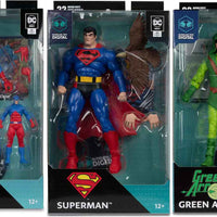 DC Multiverse 7 Inch Action Figure Digital Wave 2 - Set of 3 (Green Arrow - Superman - Atom)