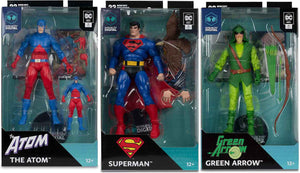 DC Multiverse 7 Inch Action Figure Digital Wave 2 - Set of 3 (Green Arrow - Superman - Atom)