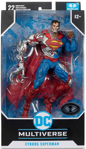 DC Multiverse New 52 7 Inch Action Figure Exclusive - Cyborg Superman Platinum