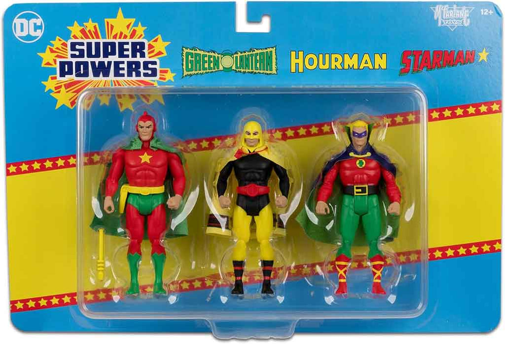 DC Super Powers 5 Inch Action Figure 3-Pack - (Green Lantern - Hourman - Starman)