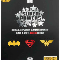 DC Super Powers Trinity Pack 4 Inch Action Figure Exclusive - Batman, Superman & Wonder Woman Black & White Gold Label