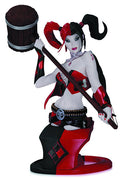 DC Super Villains 6 Inch Bust Figure - Harley Quinn 2nd Edition Bust (Red / Black)