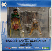 DC Universe 8 Inch Statue Figure ArtFX+ - Robin & Bat Hound