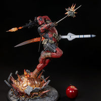 Deadpool 24 Inch Statue Figure Premium Format - Deadpool Heat-Seeker Sideshow 300511