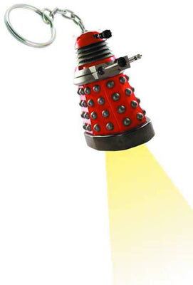 Doctor Who Keychain Flashlight - Red Dalek Flashlight Keychain