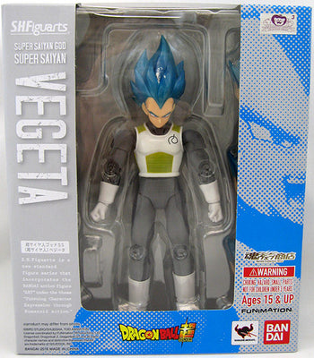 Dragon Ball Z: Resurrection F 5 Inch Action Figure S.H. Figuarts - Super Saiyan God Vegeta