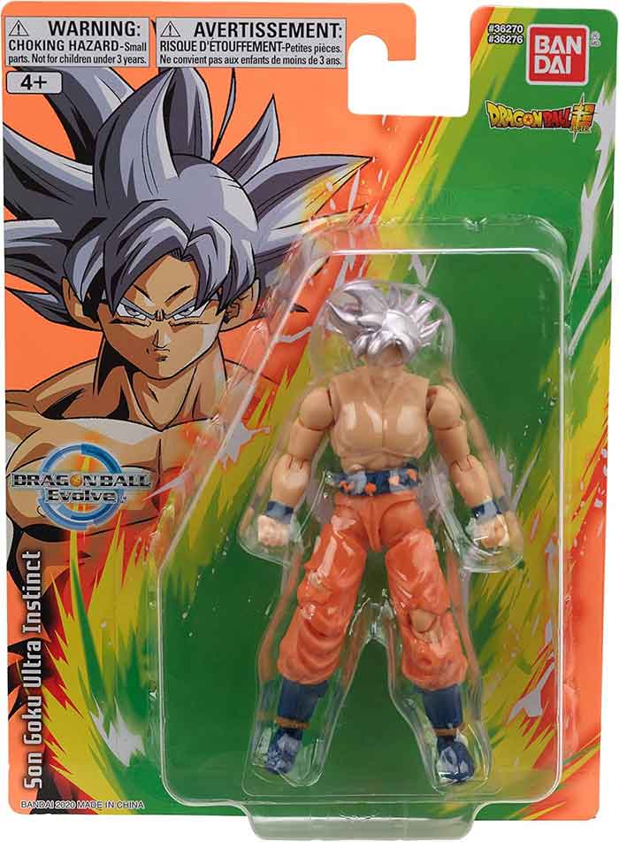 Dragonball Super 5 Inch Action Figure Evolve - Goku Ultra Instinct (Silver Hair)