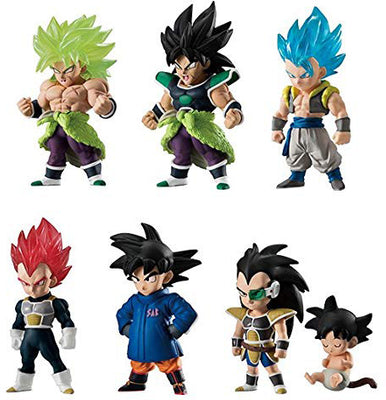 Dragonball Super Movie Special 2 Inch Mini Figurines Shokugan Adverge 9 Series - Set of 6