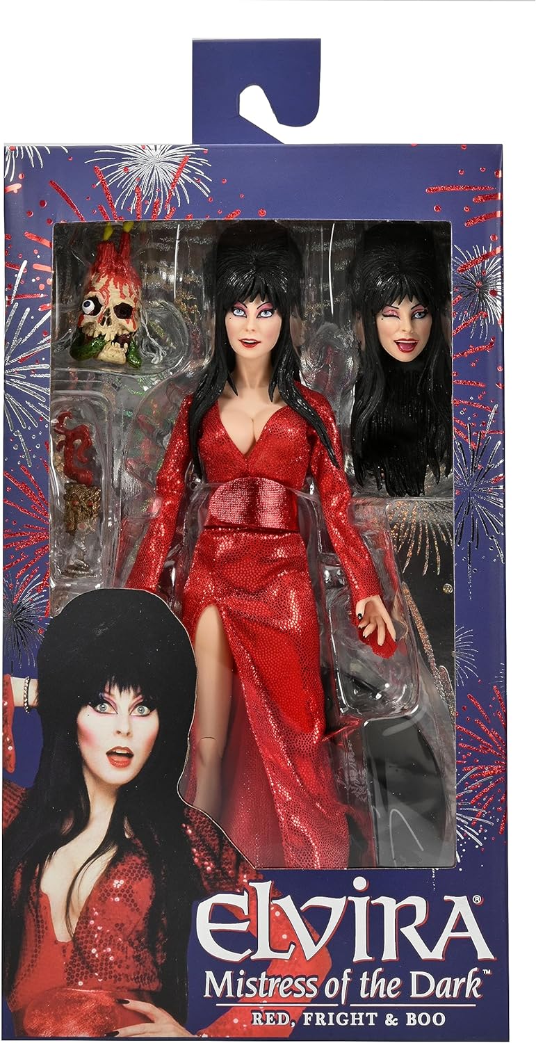 Elvira Mistress of the Dark 8 Inch Action Figure Clothed Series 