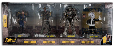 Fallout 6 Inch Static Figure Posed 4-Pack - (Lucy - Maximus - The Ghoul - Vault Boy)