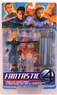 Fantastic Four Movie Action Figures Series 3: Invisible Woman Half Clear