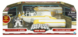 Galactic Heroes 2 Inch Action Figure Cinema Scene (2010 Wave 1) Hasbro Toys - Shadow Squadron Y Wing