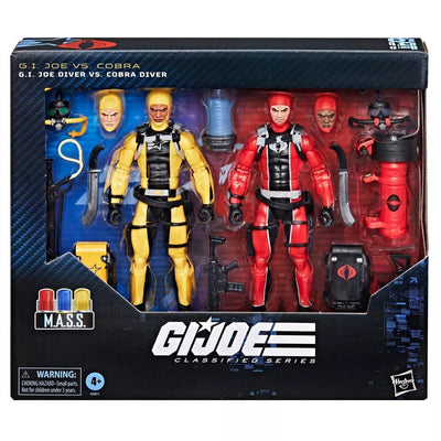 G.I. Joe Classified 6 Inch Action Figure 2-Pack Exclusive - G.I. Joe Diver Vs. Cobra Dive