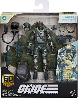 G.I. Joe Classified 6 Inch Action Figure 60th Anniversary Deluxe - Halo Jumper