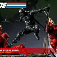 G.I. Joe 12 Inch Polystone Diorama Sideshow - Snakes Eyes vs. Red Ninjas Exclusive Version