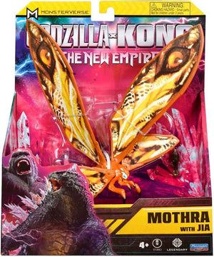 Godzilla X Kong Monsterverse 6 Inch Action Figure Basic Series - Mothra with Jia