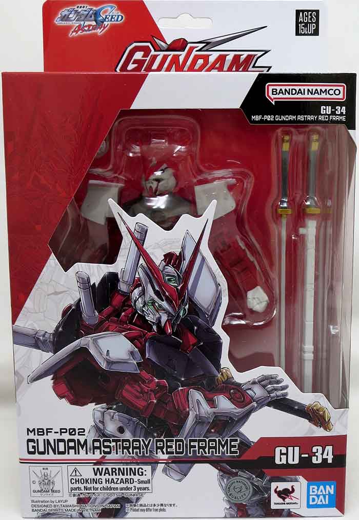 Gundam Universe Mobile Suite Gundam Astray 6 Inch Action Figure Robot Spirits - MBF-P02 Gundam Astray Red Frame GU-34