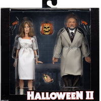 Halloween 2 8 Inch Action Figure Retro Clothed Series - Doctor Loomis and Laurie Strode