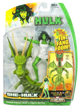 Marvel Legends Hulk 6 Inch Action Figures BAF Fin Fang Foom - Savage She-Hulk