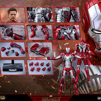 Iron Man 2 12 Inch Action Figure 1/6 Scale - Iron Man Mark V Hot Toys 907514