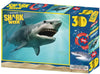 Jigsaw 3D Puzzle Discovery Shark Week 24 Inch by 18 Inch Puzzle 500 Piece - Open Jaws Shark